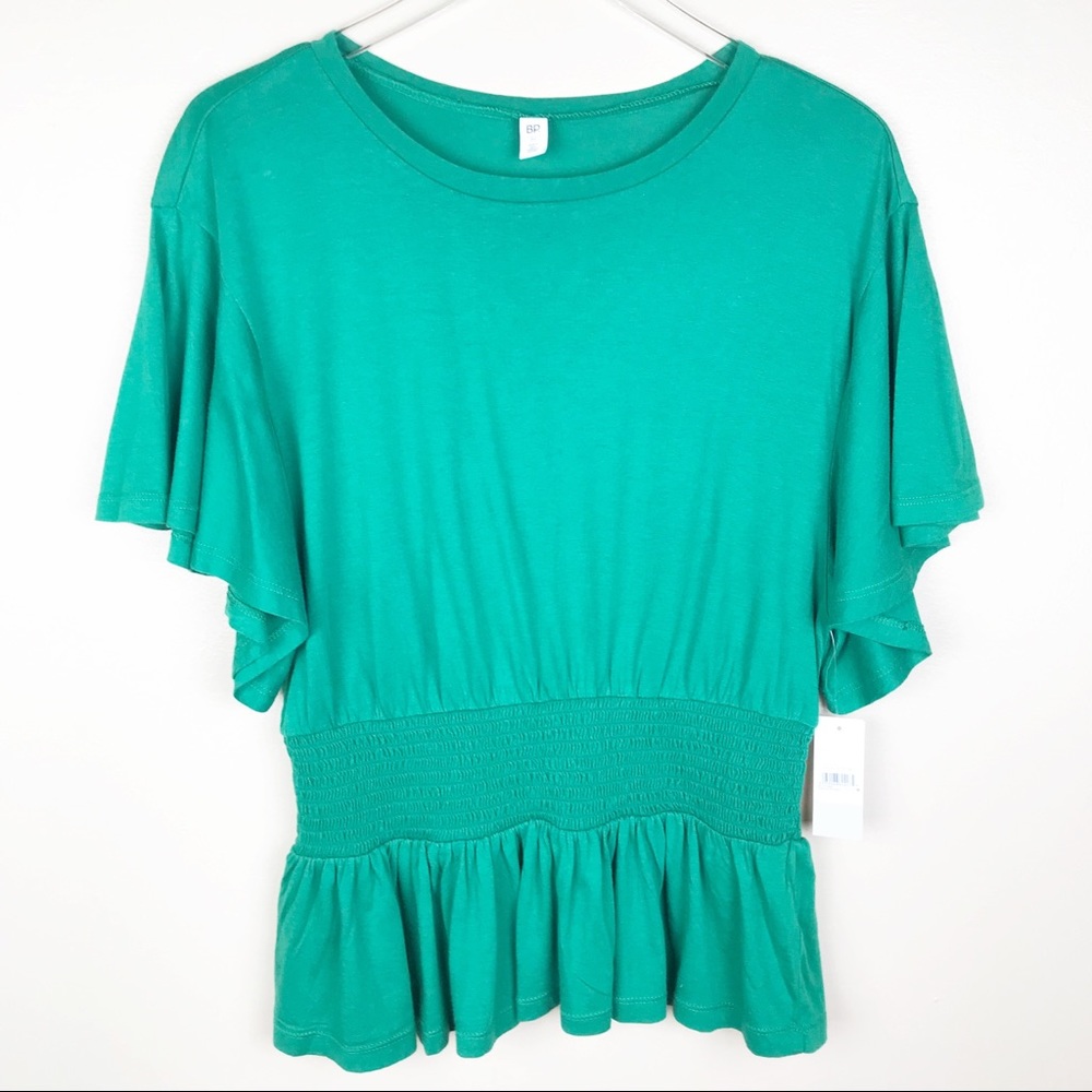 NORDSTROM BP. Ruffle Sleeve and Hem Top